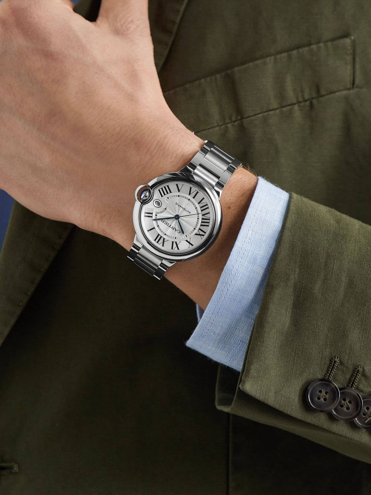 Cartier 

watch for men 

good quality 
automatic 

260 dhs🇦🇪🇦🇪
( size 41mm)

Zain59
♥️♥️♥️