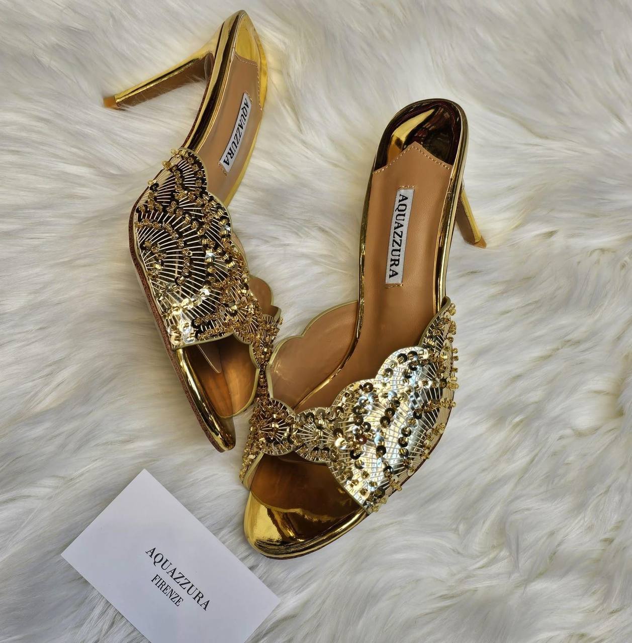 AQUAZZURA 
280 dhs✅
*SIZE  36   TO   41*

Zain224
♥️♥️♥️