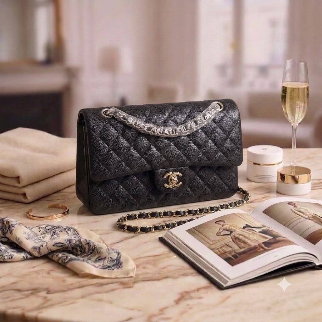 CHANEL ᴅᴏᴜʙʟᴇ ғʟᴀᴘ
ɢᴏʟᴅ ʜᴀʀᴅᴡᴀʀᴇ
ᴄʜᴀɪɴ ʙᴇʟᴛ sᴛʀᴀᴘ
sɪᴢᴇ : 25 cm
ᴡɪᴛʜ BOX

110 dhs💓

Zain31
♥️♥️♥️