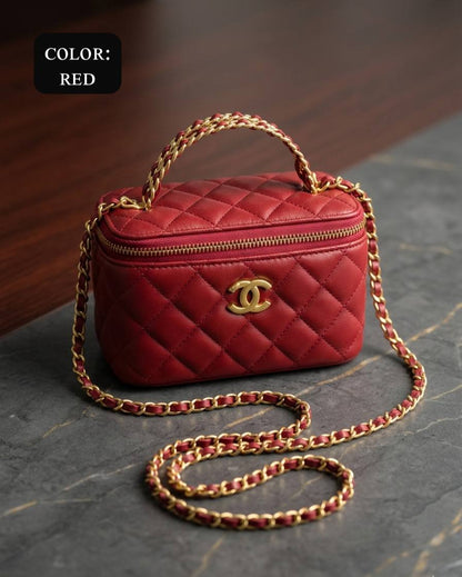 Chanel ᴠᴀɴɪᴛʏ ᴛᴏᴘ ʜᴀɴᴅʟᴇ
ᴍɪʀʀᴏʀ ɪɴsɪᴅᴇ
ᴡɪᴛʜʙᴏx
🎁🎁🎁

ʟᴇᴀᴛʜᴇʀ
sɪᴢᴇ:18ᴄᴍ
100 dhs✅

Zain56
♥️♥️♥️