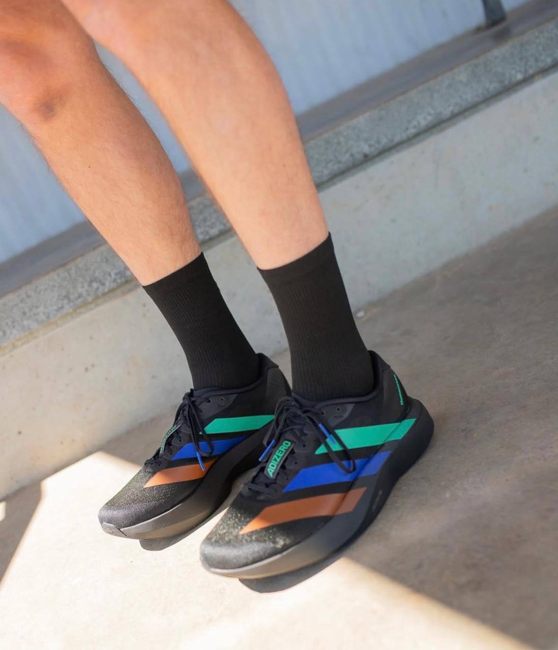 adidas Adizero Evo SL Pharrell Humanrace Black Green Blue，
Size 36-45 ，
220 dhs🪙🌨️

Zain18
♥️♥️♥️