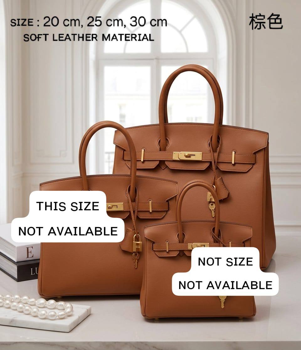 HERMES ʙɪʀᴋɪɴ
sᴏғᴛ ʟᴇᴀᴛʜᴇʀ ᴍᴀᴛᴇʀɪᴀʟ
ɢᴏʟᴅ ʜᴀʀᴅᴡᴀʀᴇ
ᴡɪᴛʜ ʟᴏɴɢ ʙᴇʟᴛ sᴛʀᴀᴘ

sɪᴢᴇ 20 ᴄm Pʀɪᴄᴇ : *100 ᴅʜs* 

sɪᴢᴇ 25 cm Pʀɪᴄᴇ : *110 ᴅʜs* 

sɪᴢᴇ 30 cm Price : *120 ᴅʜs*

Zain31
♥️♥️♥️