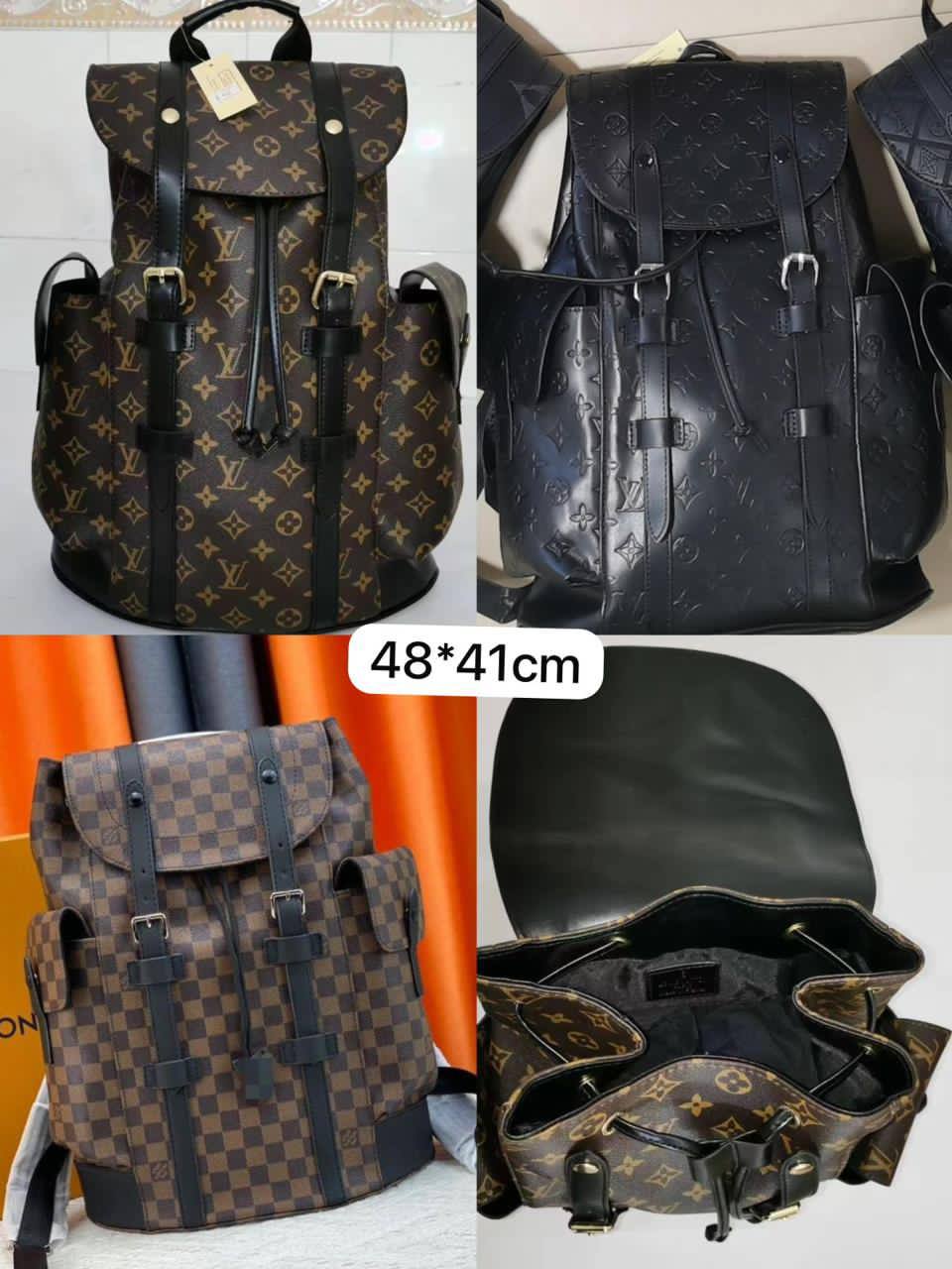 🎒 LV Christophet backpack 
 2️⃣ Second quality 
Size : 48 * 41 * 13 cm
80 dhs❤️

Zain115
♥️♥️♥️