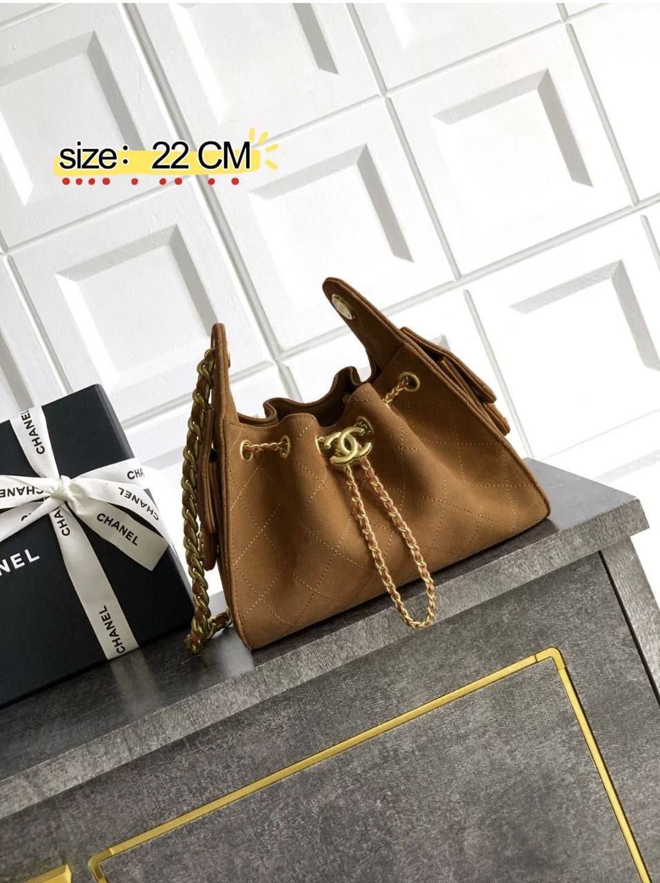 ✨✨NEW CHANEL HOBO ✨✨
110 dhs🪙🌨️
with box
🎁🎁🎁

    Bag size : 22 CM

Zain38
♥️♥️♥️