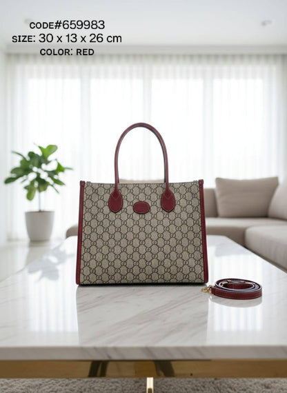 GUCCI ɢɢ sᴜᴘʀᴇᴍᴇ
ᴛᴏᴘ ʜᴀɴᴅʟᴇ ᴛᴏᴛᴇʙᴀɢ
ᴄᴏᴀᴛᴇᴅ ᴄᴀɴᴠᴀs ʟᴇᴀᴛʜᴇʀ ᴛʀɪᴍ
ɢᴏʟᴅ ʜᴀʀᴅᴡᴀʀᴇ
ᴡɪᴛʜ ʟᴏɴɢ ʙᴇʟᴛ sᴛʀᴀᴘ
sɪᴢᴇ : 30 ᴄm

100 dhs💓

Zain31
♥️♥️♥️