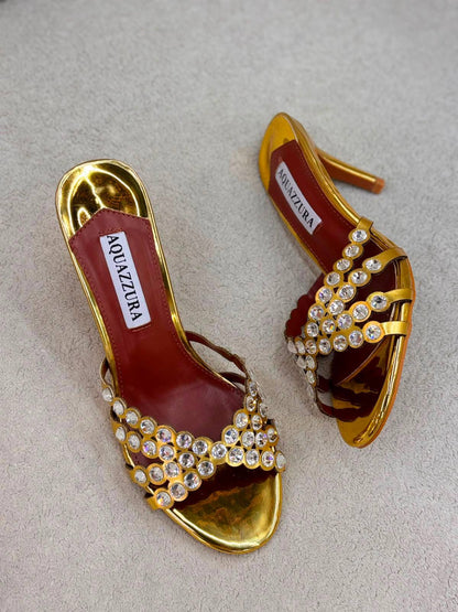 AQUAZZURA 
120 dhs🇦🇪🇦🇪
Size 36-41

Zain30
♥️♥️♥️