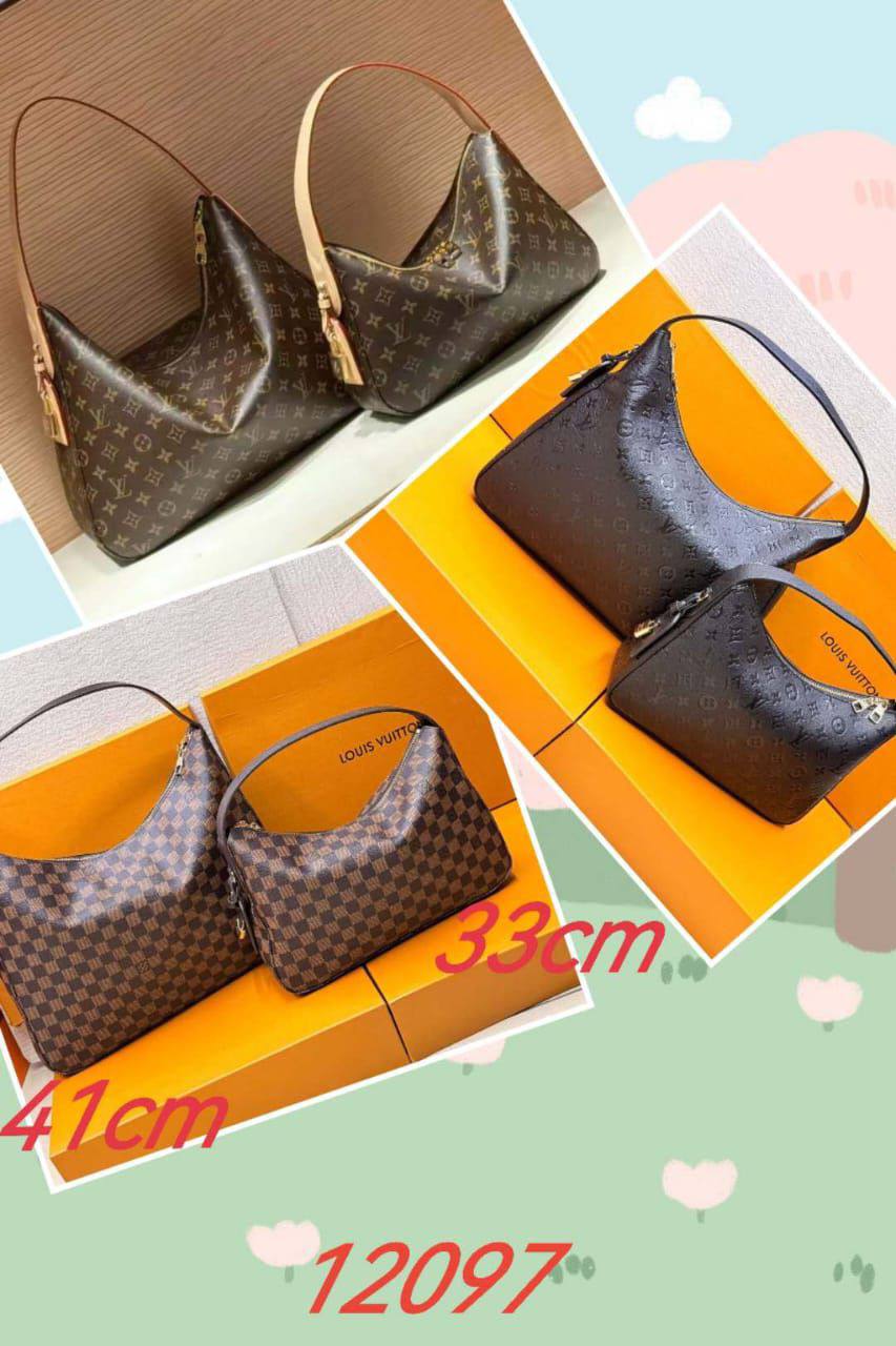 LV
Good Quality 
With Box 95 dhs❣️ (33cm)
With Box 105 dhs❣️ (41cm)

Zain250
♥️♥️♥️