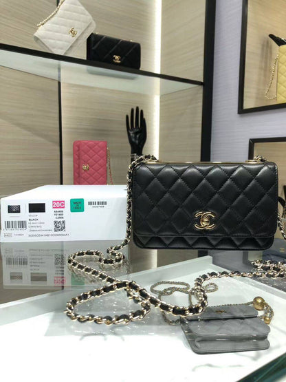 Chanel Lambskin Quilted 
Trendy CC Wallet On Chain WOC Black

Size 20 cm

For Price 👇 WhatsApp✅
0568585901 
0507557372
0552275751 Owner Zain 👌

Zain274
♥️♥️♥️