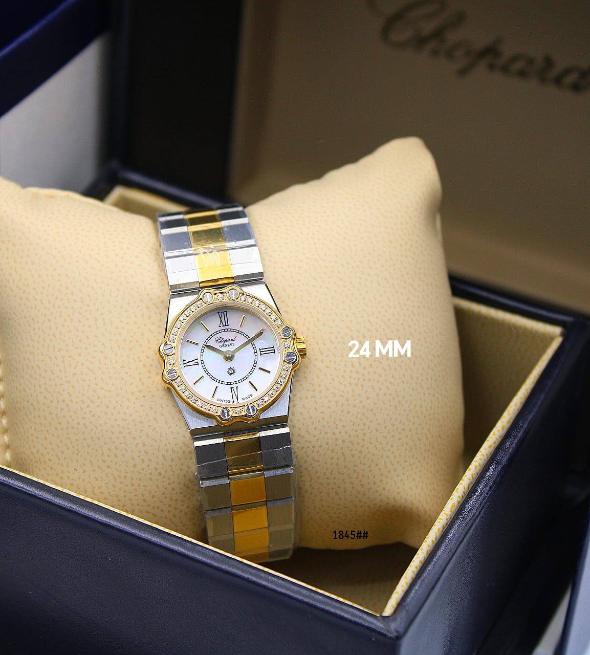 CHOPARD St. Moritz watch*
*24 MM LADY*
*STONE 320 AED*
*WITHOUT STONE 
410 dhs✅

Zain304
♥️♥️♥️