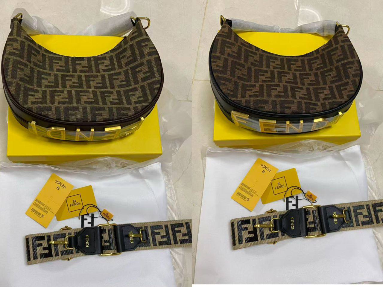 Fendi
100 dhs🌺
SIZE：big
Good-quality 

with box
🎁🎁🎁

Zain35
♥️♥️♥️