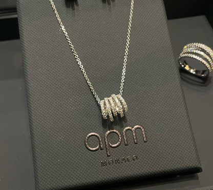 APM SET 🐦‍🔥*

Necklace ✨
Earring 🪷
Ring 💍 size available 👇
6,7,8,9
Master quality 💯
With normal boxes 📦 
180 dhs🪙🌨️
With master box 🗃️ 
210 dhs🪙🌨️

Zain216
♥️♥️♥️