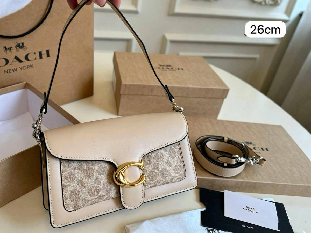💗 Coach Tabby 
1️⃣ First quality ＋🎁
Size : 26 * 14 * 8 cm


90 dhs🇦🇪🇦🇪🇦🇪

with box🎁

Zain115
♥️♥️♥️