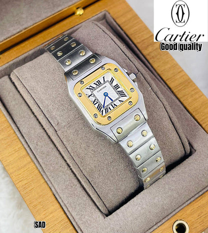 Cartier Santos Ladies
*Battery*
310 dhs❣️

Zain29
♥️♥️♥️