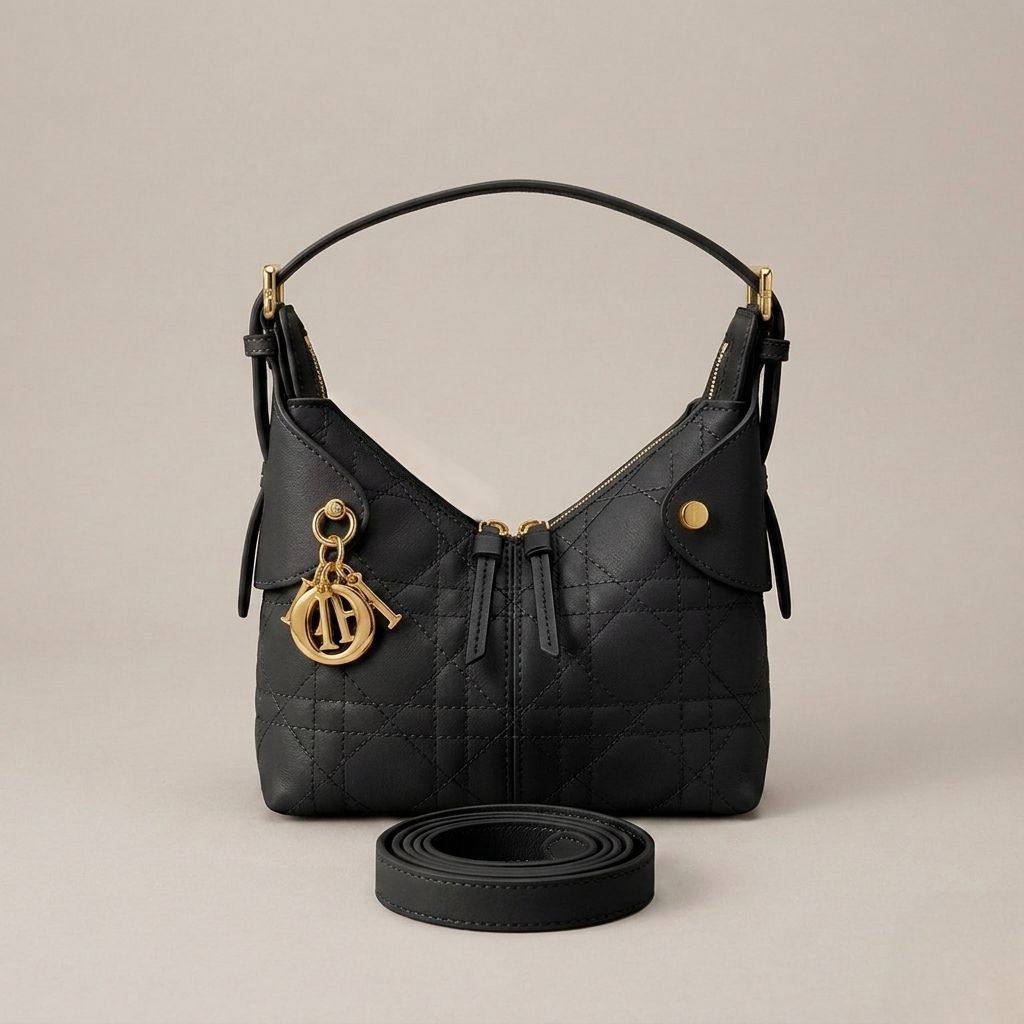 CHRISTIAN DIOR
Voyage HOBO Bag
Made of Crinkled Calfskin
Gold metal Charms
With Long belt strap
NO BOX
Size: 27 cm


105 dhs🇦🇪🇦🇪🇦🇪

Zain239
♥️♥️♥️