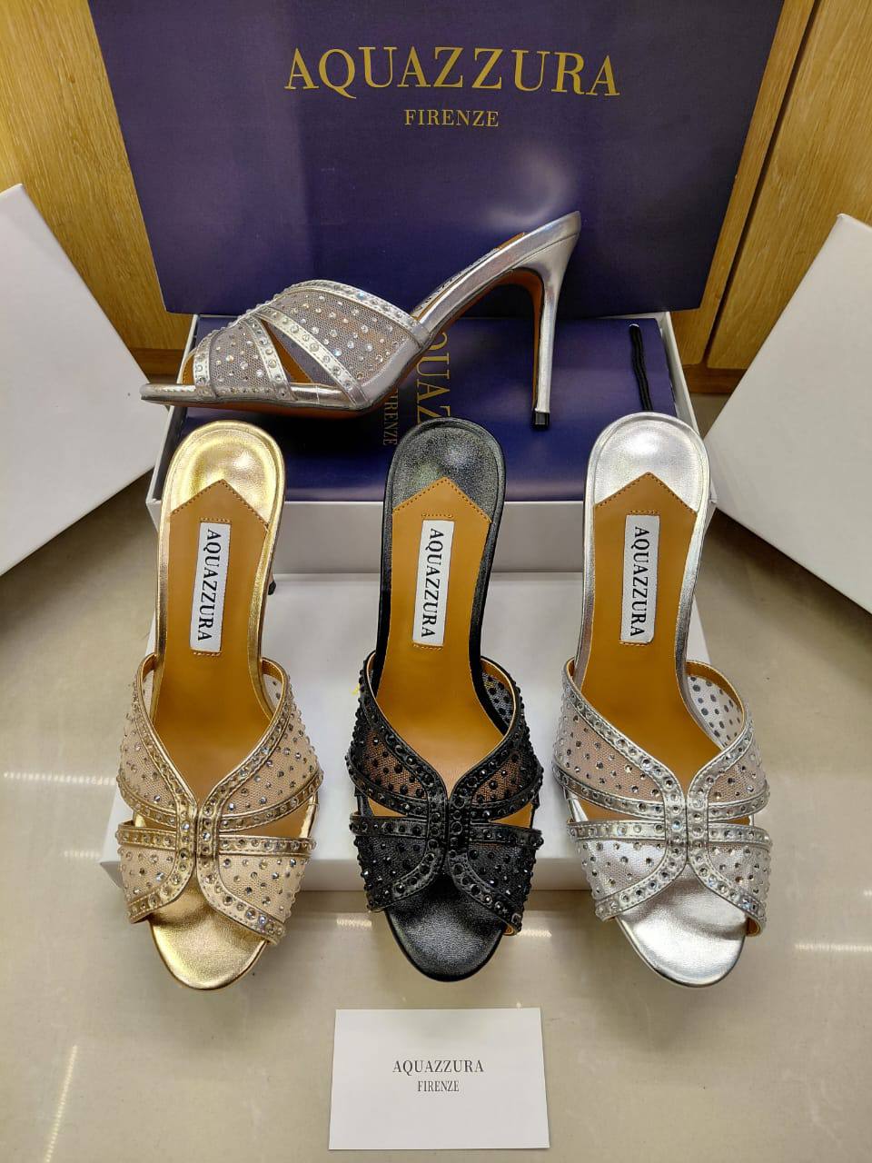 Aquazzura 

High Heels,
Good Quality,

New Arrived 
Size 36 To 41
120DHS🇦🇪🇦🇪🇦🇪

Zain120
♥️♥️♥️