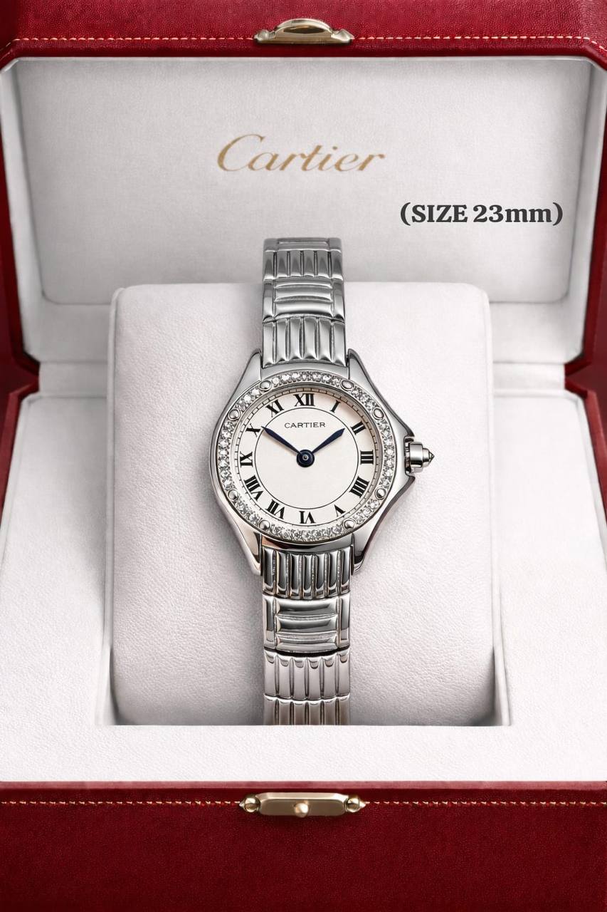Cartier watch for ladies good quality 
320 dhs💓
 (size 23mm)

Zain59
♥️♥️♥️