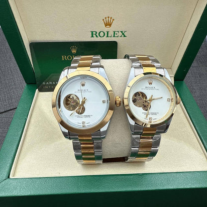 Rolex
Automatic 
105 dhs🪙🖤
Couple 190 dhs🪙🖤

Zain45
♥️♥️♥️
