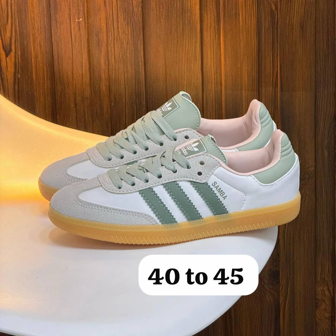 Samba
Size 36 to 45 
90 dhs✅

Zain183
♥️♥️♥️