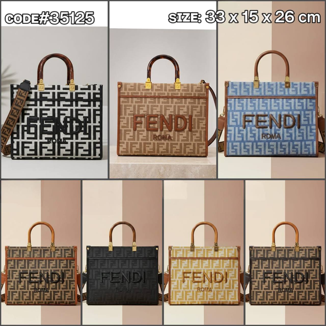 FENDI sᴜɴsʜɪɴᴇ ᴛᴏᴛᴇʙᴀɢ
sʜᴏᴘᴘᴇʀ ʙᴀɢ ɪɴ ғᴀʙʀɪᴄ
FF ᴊᴀᴄǫᴜᴀʀᴅ ᴍᴏᴛɪғ
ᴄᴀɴᴠᴀs ᴍᴀᴛᴇʀɪᴀʟ
ᴡɪᴛʜ ʟᴏɴɢ ᴛʀɪᴍ ʙᴇʟᴛ sᴛʀᴀᴘ
ᴢɪᴘᴘᴇʀ ᴛʏᴘᴇ
sɪᴢᴇ: 33 cm

95 dhs🇦🇪🇦🇪

Zain31
♥️♥️♥️