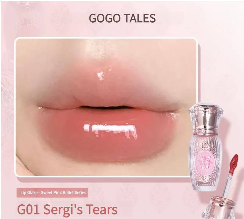 GOGO TALES COSMETICS # 774 sweet ballet light lip glaze 
35 dhs🌺

Zain01
♥️♥️♥️