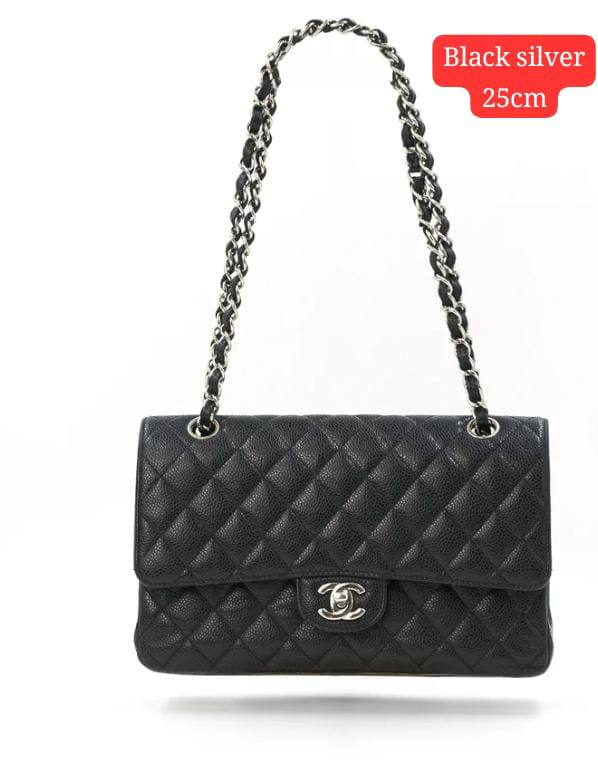 Chanel classic 
25cm cavier 
with box 
110 dhs🇦🇪🇦🇪

Zain168
♥️♥️♥️