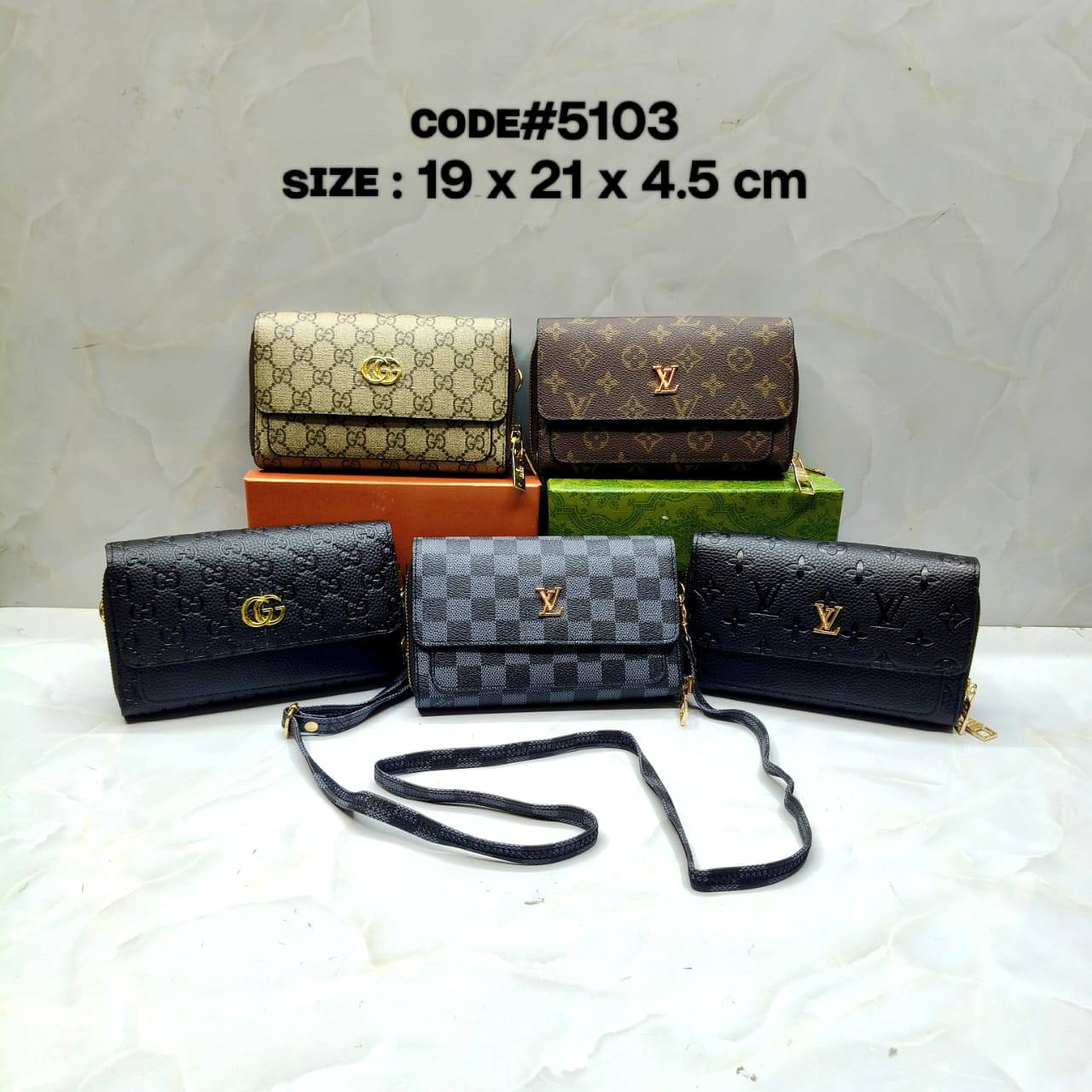 𝗟𝗢𝗨𝗜𝗦 𝗩𝗨𝗜𝗧𝗧𝗢𝗡 & 𝗚𝗨𝗖𝗖𝗜
WALLET SLING BAG
ᴅᴏᴜʙʟᴇ ᴢɪᴘᴘᴇʀ
ᴡɪᴛʜ ʟᴏɴɢ ʙᴇʟᴛ sᴛʀᴀᴘ
sɪᴢᴇ : 19cm
ᴡɪᴛʜ BOX
🎁🎁🎁

55 dhs🪙💚

Zain31
♥️♥️♥️