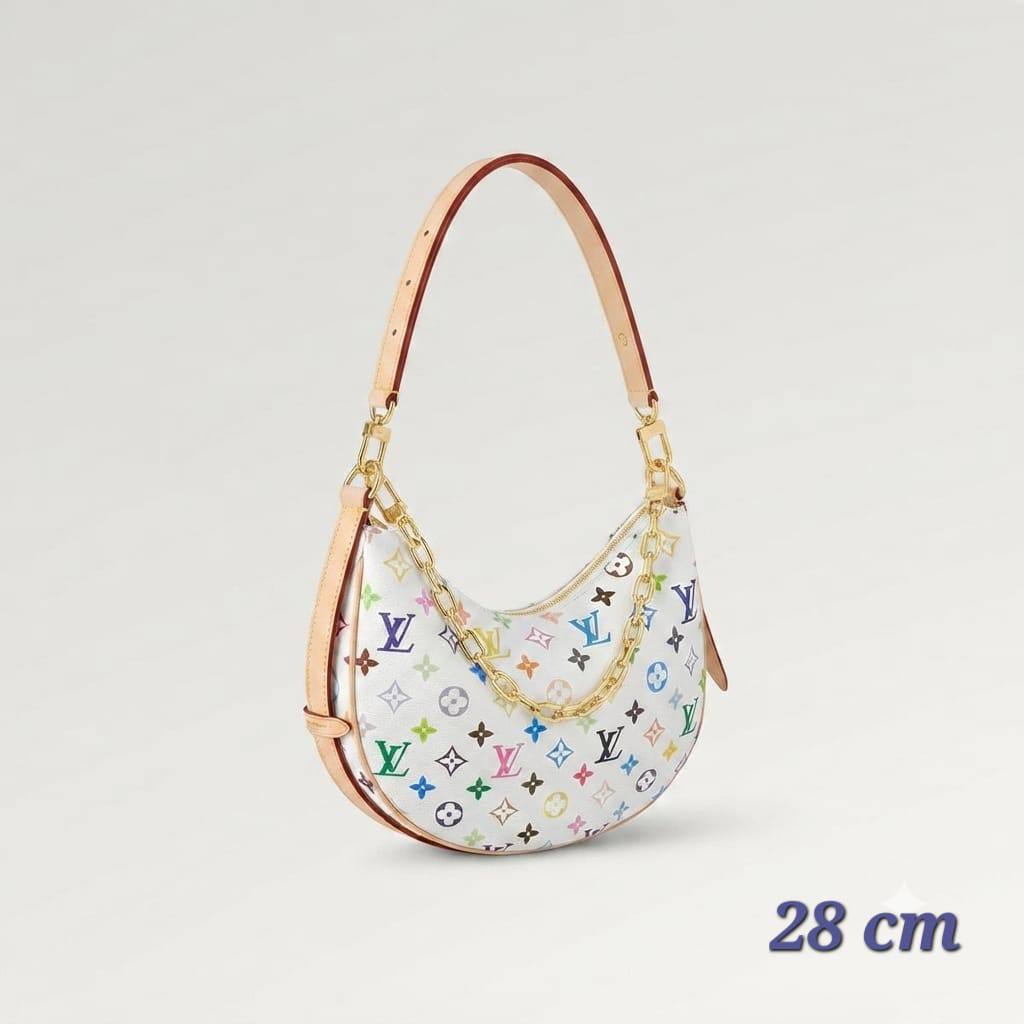 LV
Cookie BB bag
Monogram canvas 
Crescent moon shape
with contrast leather trim
Gold Chain Hardware
Size :28 cm
With BOX

100 dhs🇦🇪🇦🇪

Zain239
♥️♥️♥️
