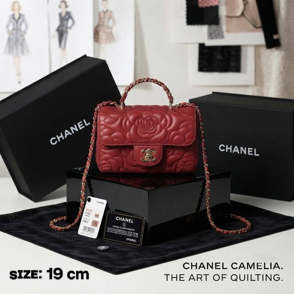 Chanel ᴄᴀᴍᴇʟɪᴀ
ᴛᴏᴘ ʜᴀɴᴅʟᴇ ʙᴀɢ
ǫᴜɪʟᴛᴇᴅ ʟᴀᴍʙsᴋɪɴ ʟᴇᴀᴛʜᴇʀ
ɢᴏʟᴅ ʜᴀʀᴅᴡᴀʀᴇ
sɪᴢᴇ : 19 cm
ᴡɪᴛʜ BOX

95 dhs✅

Zain31
♥️♥️♥️