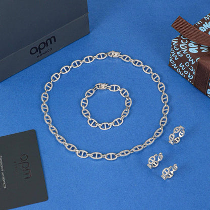 240 DHS✅SET 
MASTER APM
MONACO✨💫
NECKLACE BRACELET EARRINGS RING
WITH BOX AND PAPER BAG🛍️🎁

Zain89
♥️♥️♥️
