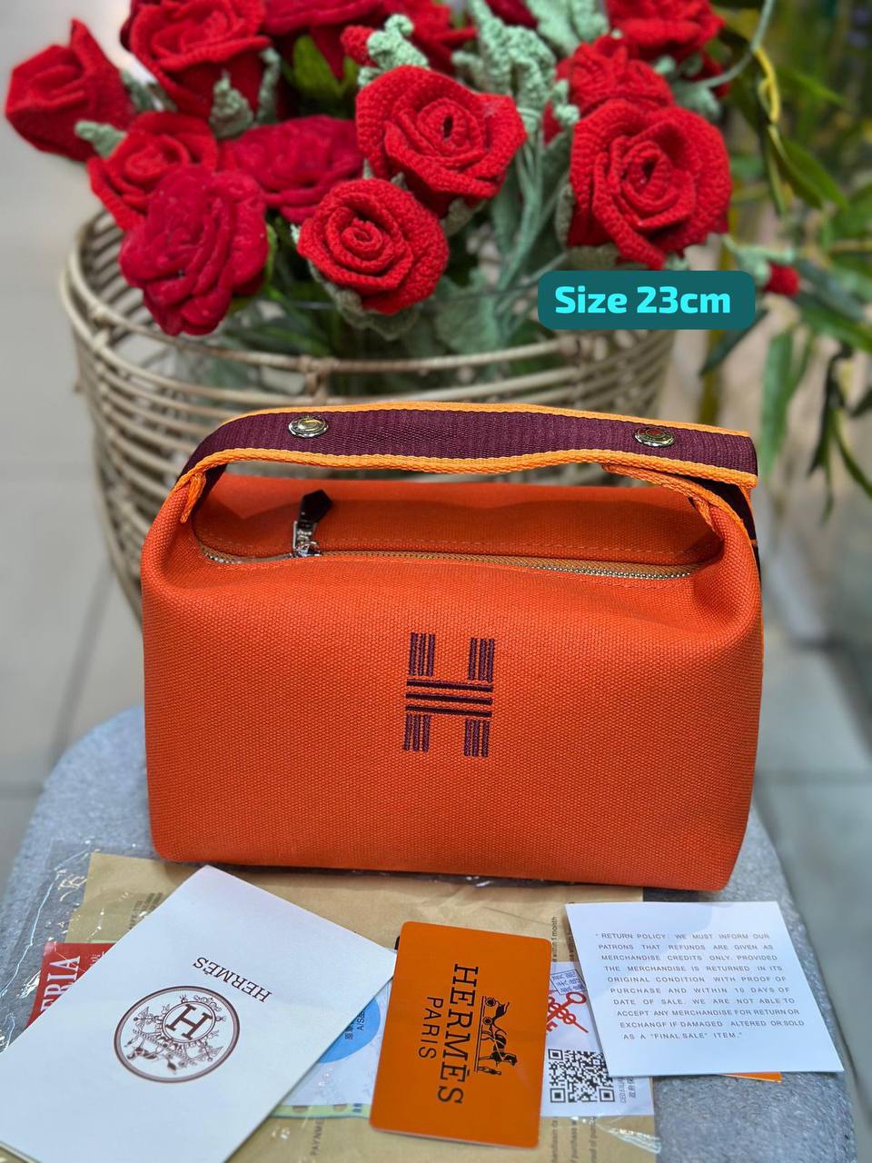 Hermes
Best quality

With box’s
🎁🎁🎁

95 dhs🇦🇪
size 23cm

Zain158
♥️♥️♥️