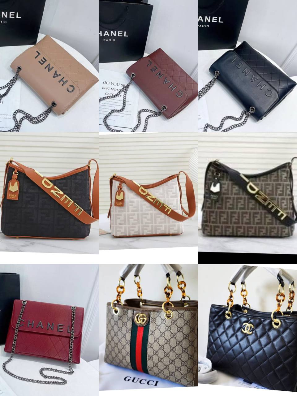 Fendi - Gucci - Chanel
110 dhs✅
high quality

Zain26
♥️♥️♥️