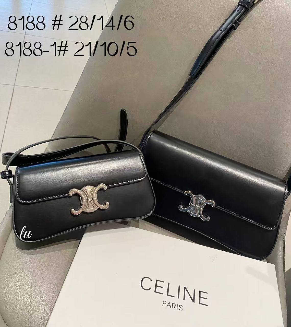 CELINE
110 dhs✅
Best quality 
with box🎁

small size 21 CM
big size 28 CM

Zain90
♥️♥️♥️