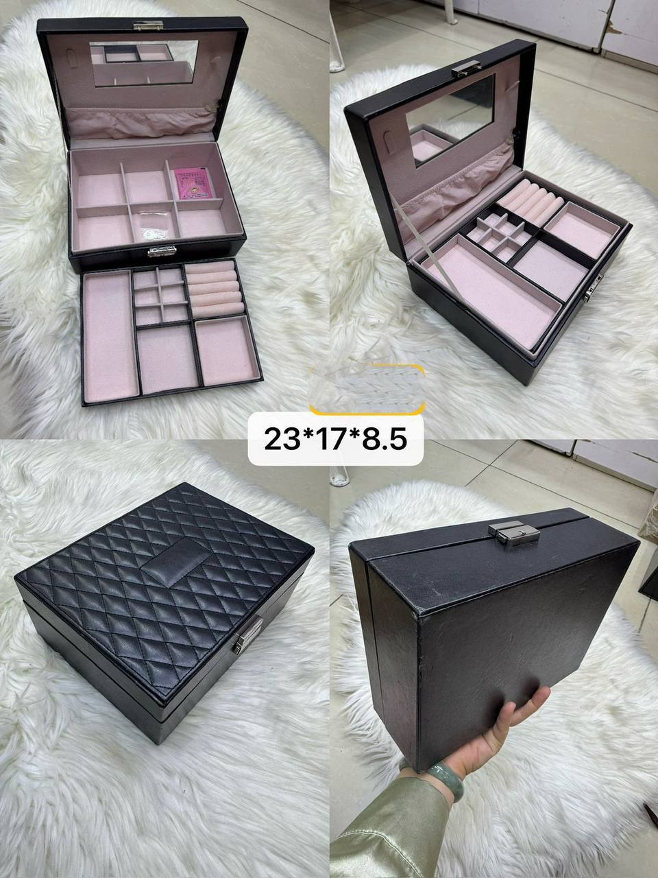 🎉 Big Offer🎊
💍⌚️ Jewelry / Watch box
High quality +🎁
size : 10 ~ 32 * 8 cm
Small 35 dhs💓
Big 45 dhs💓

Zain115
♥️♥️♥️