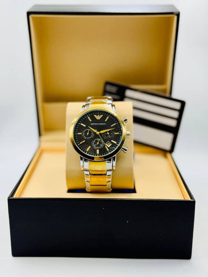 Armani Men*
*chronograph working*
*offer price 
60 dhs💓

Zain08
♥️♥️♥️