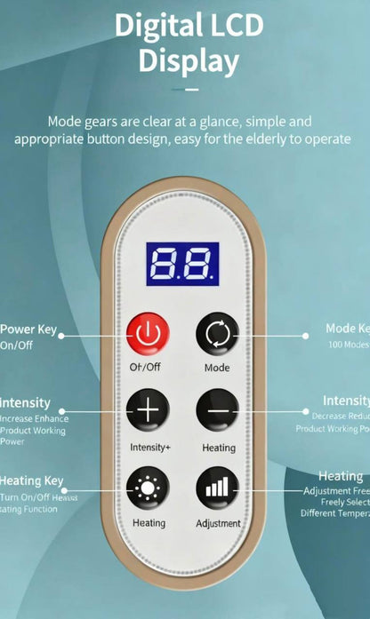 Product Specifications
Brand / Royalstar
Material / PU Leather
Product Name / Massage Shawl
Timer / 15 Minutes
Voltage / AC220V
Functions / Tapping / Hammering / Heating Therapy

190 dhs🪙💕

Zain39
♥️♥️♥️