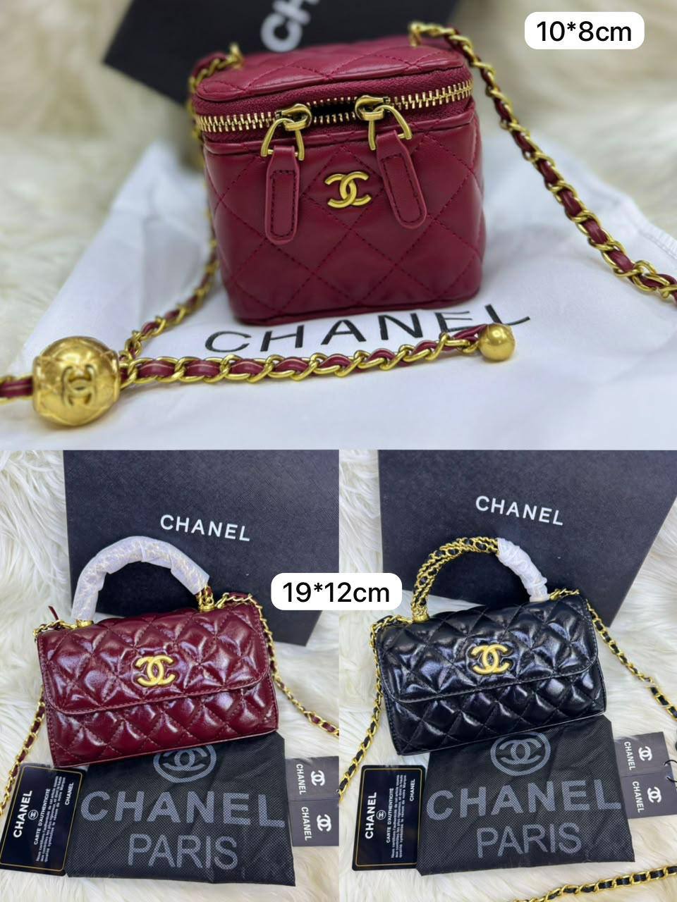 💗 Chanel Kelly / mini
1️⃣ First quality＋🎁
Size : 19*12 / 10*8  cm
80 dhs🇦🇪🇦🇪

with box🎁

Zain115
♥️♥️♥️