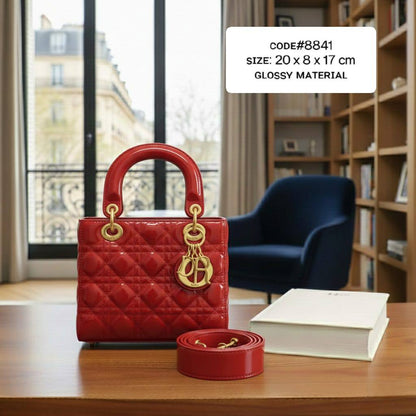 CHRISTIAN LADY DIOR
ɢʟᴏssʏ ᴍᴀᴛᴇʀɪᴀʟ
ɢᴏʟᴅ ʜᴀʀᴅᴡᴀʀᴇ
ᴡɪᴛʜ ᴡᴇʙ ʟᴏɴɢ sᴛʀᴀᴘ
sɪᴢᴇ: 20 ᴄm
ᴡɪᴛʜ BOX
🎁🎁🎁

100 dhs✅

Zain31
♥️♥️♥️