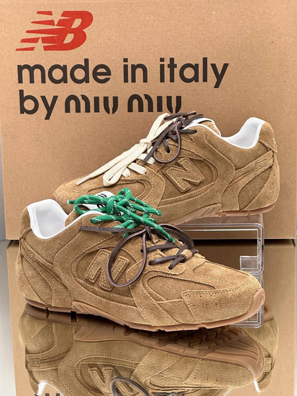 New Balance X Miu Miu 530 SL suede ’Green/Beige’💚
36-45 AVAILABLE 🤩
210 dhs🪙💕

Zain242
♥️♥️♥️