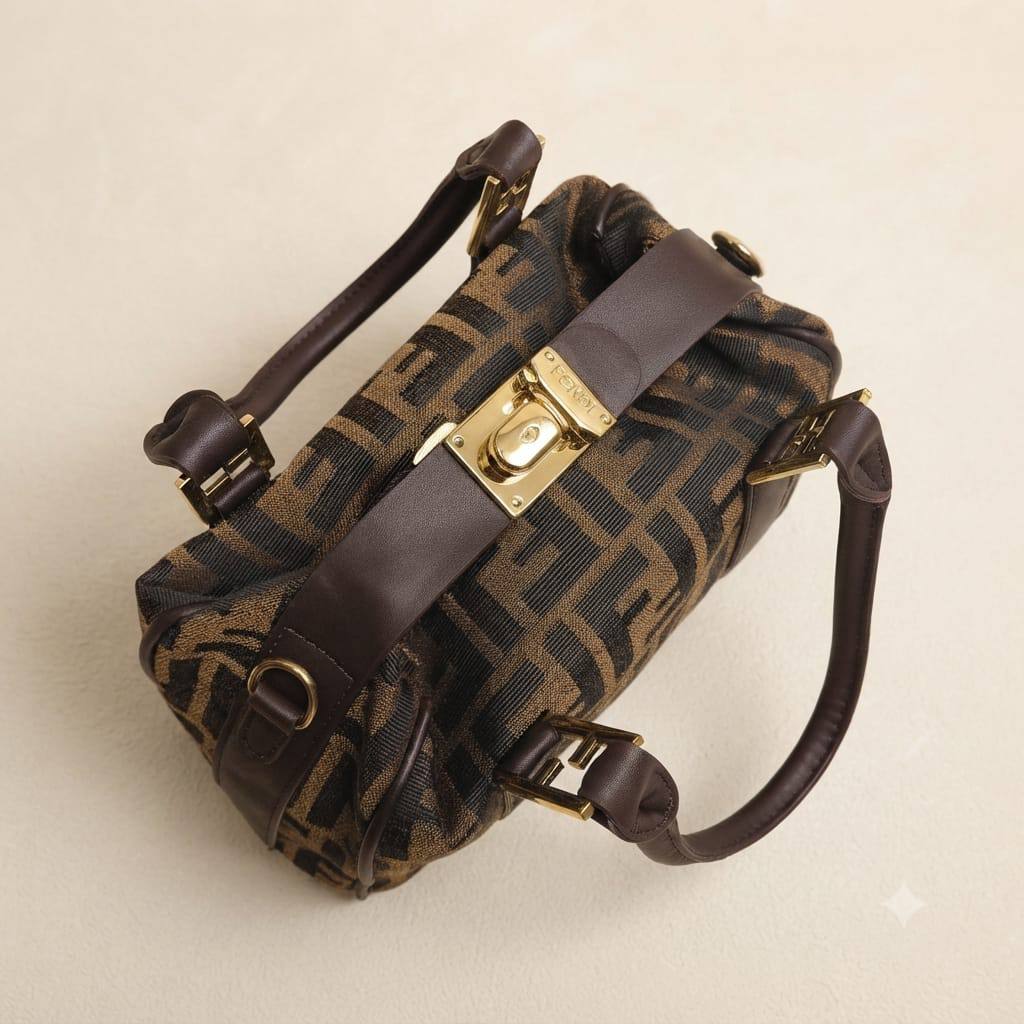 Fendi ʙᴏsᴛᴏɴ ʙᴀɢ
FF ᴊᴀᴄǫᴜᴀʀᴅ ғᴀʙʀɪᴄ
ᴡɪᴛʜ ʟᴏɴɢ ᴛʀɪᴍ ʙᴇʟᴛ sᴛʀᴀᴘ
sɪᴢᴇ : 26 cm

80 dhs💛

Zain31
♥️♥️♥️