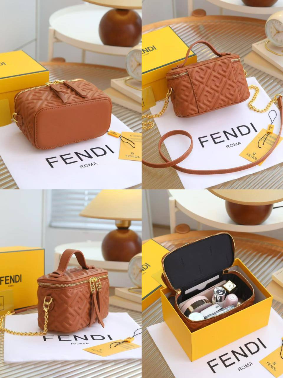 Fendi

1️⃣ First Quality ＋🎁

Size : 17 * 11 * 8  cm
90 dhs🇦🇪🇦🇪

with box🎁
Zain115
♥️♥️♥️
