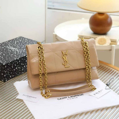 YSL - Yves Saint Laurent
Jamie Shoulder Bag
Quilted leather Material
Gold -Tone Material
Size: 28 cm
With BOX
🎁🎁🎁

110 dhs✅

Zain239
♥️♥️♥️