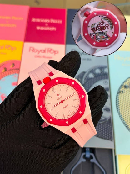 Swatch Royal pop good quality with box and papper bag and guarante card cataluck 
160 dhs🇦🇪🇦🇪
 ( BATTERY)

Zain59
♥️♥️♥️