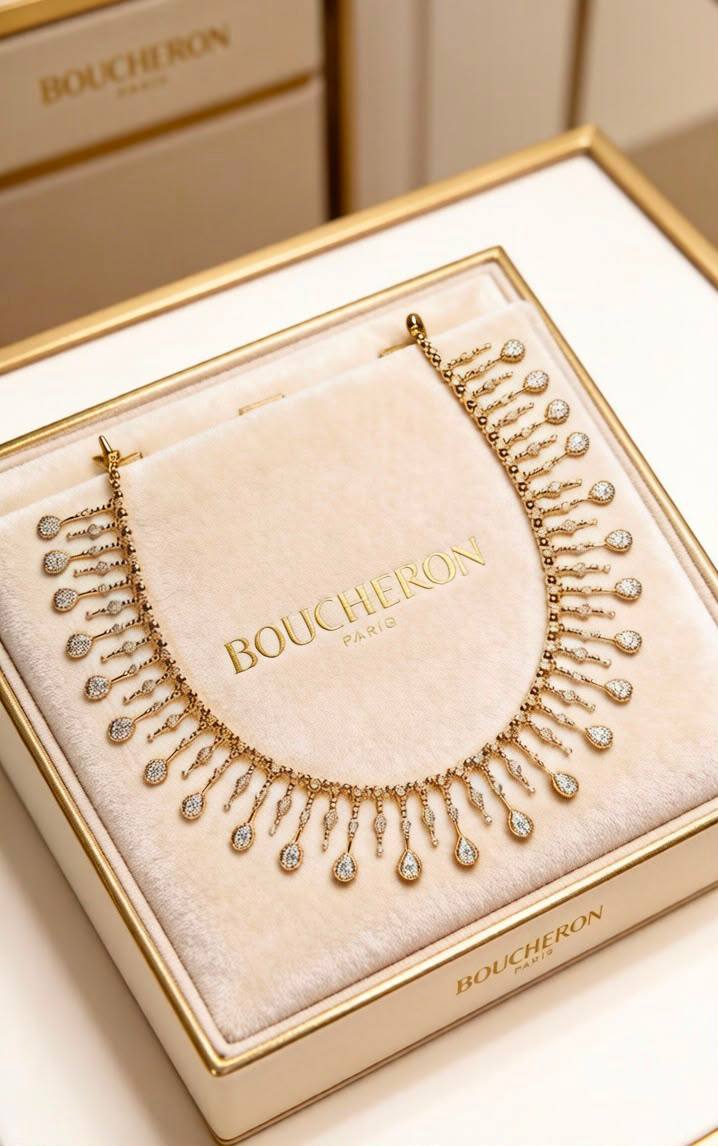 BOUCHRON 
NECKLACE✨💫
MASTER QUALITY 
260 DHS🇦🇪🇦🇪
WITH BOX AND PAPER BAG🛍️🎁

Zain89
♥️♥️♥️