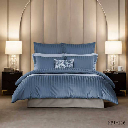 New collection 
Double line 
Cotton 
Hotels quality 
King size 👌👌cover set👌👌👌
1 cover 
1 bedsheets 
4 pillowcases 
110 dhs✅

Zain99
♥️♥️♥️