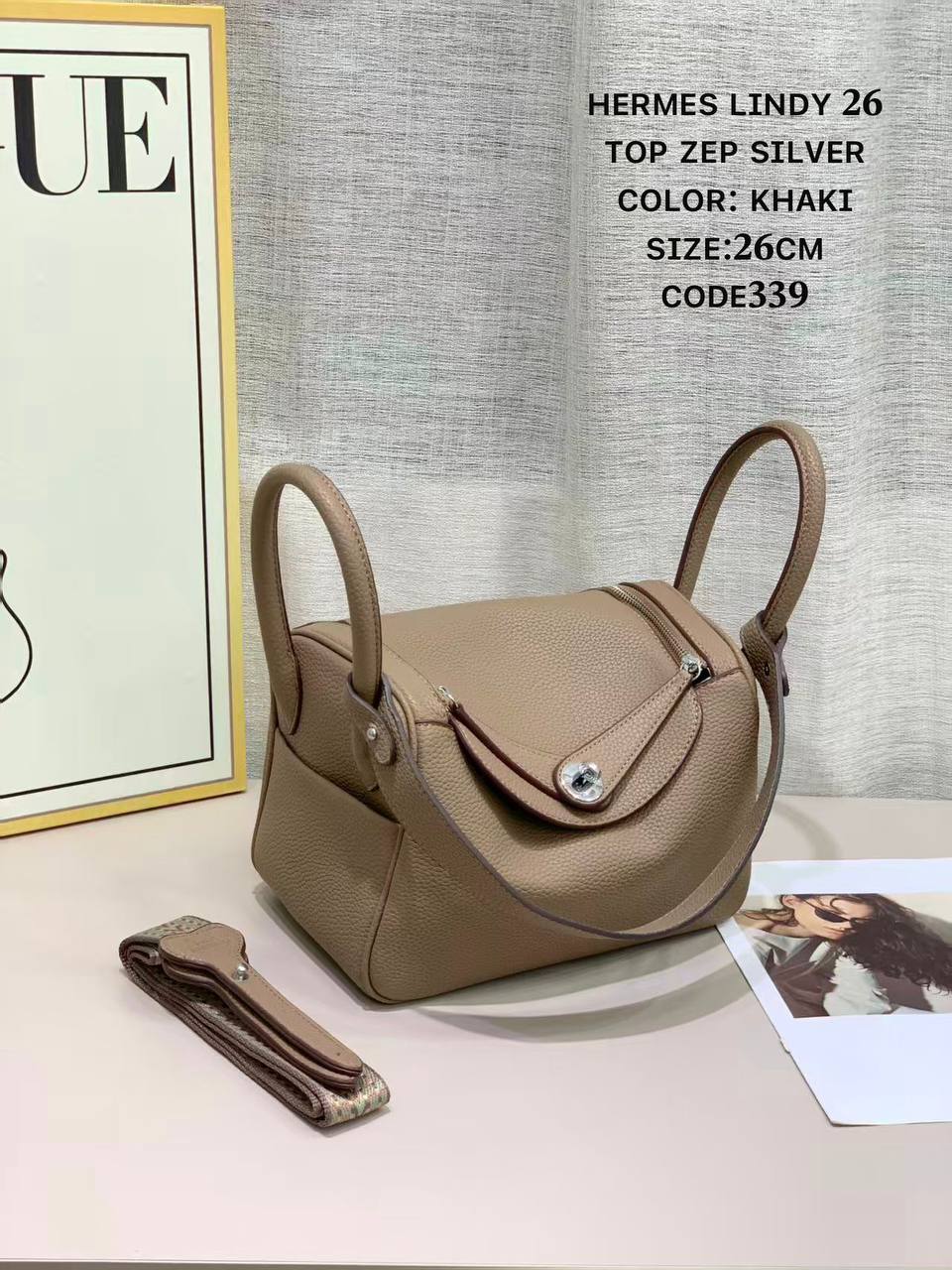 Hermes ʟɪɴᴅʏ 26
ʜᴀɴᴅʙᴀɢ/sʜᴏᴜʟᴅᴇʀ
 ʙᴀɢ ᴇʟᴇɢᴀɴᴛ
sɪʟᴠᴇʀ ʜᴀʀᴅᴡᴀʀᴇ 
ʟᴇᴀᴛʜᴇʀ
sɪᴢᴇ:26ᴄᴍ
110 dhs✅

Zain56
♥️♥️♥️