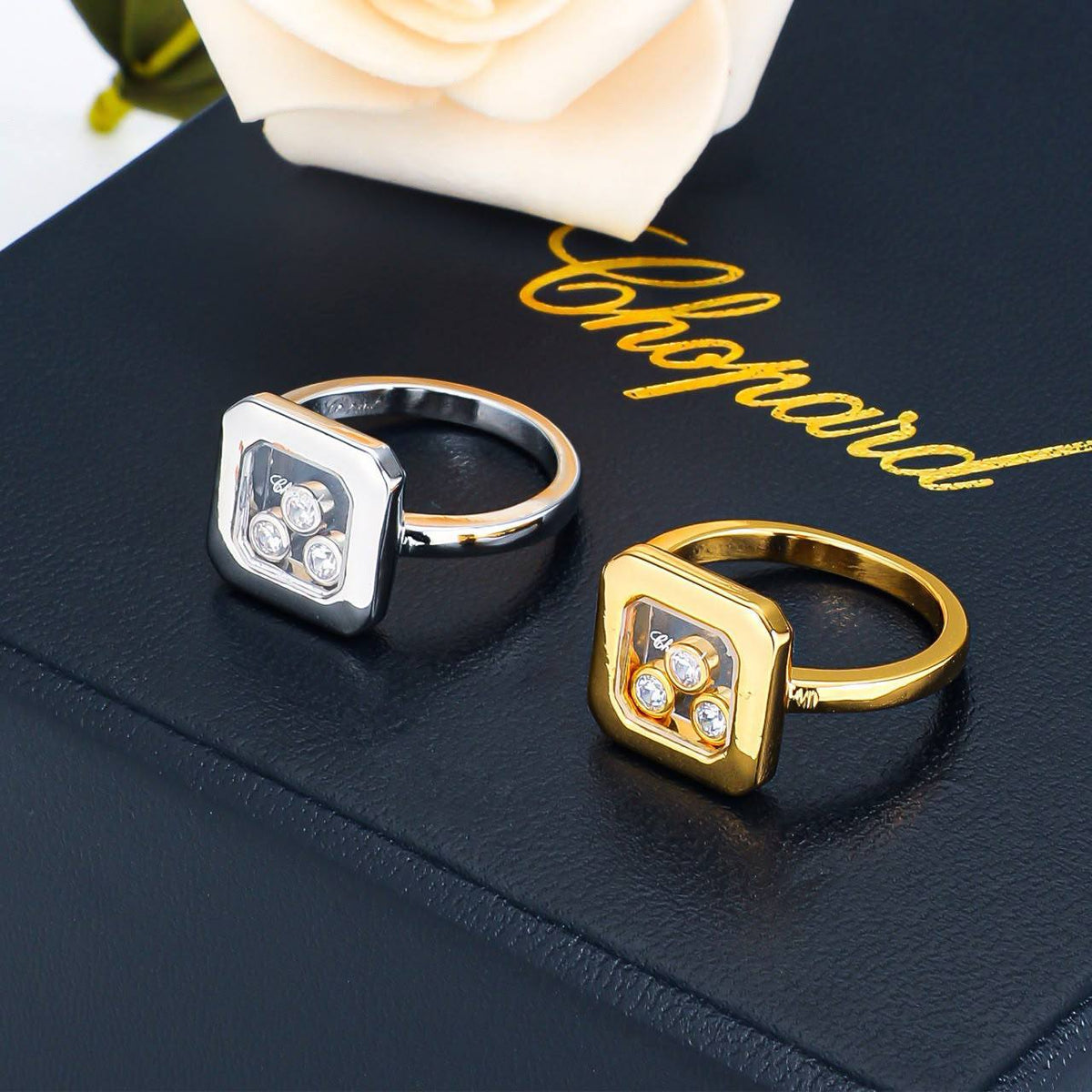 Chopard set
Necklace 
Earrings 
Ring 💍 
Master Quality 🦋

145 dhs🇦🇪🇦🇪
normal box 📦

Zain48
♥️♥️♥️