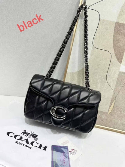 COACH Quilted TABBY
Mix metal Hardware
With Soft leather material
Geomatric design
Shoulder Bag
Size 26 cm
With Box

110 dhs✅

Zain239
♥️♥️♥️