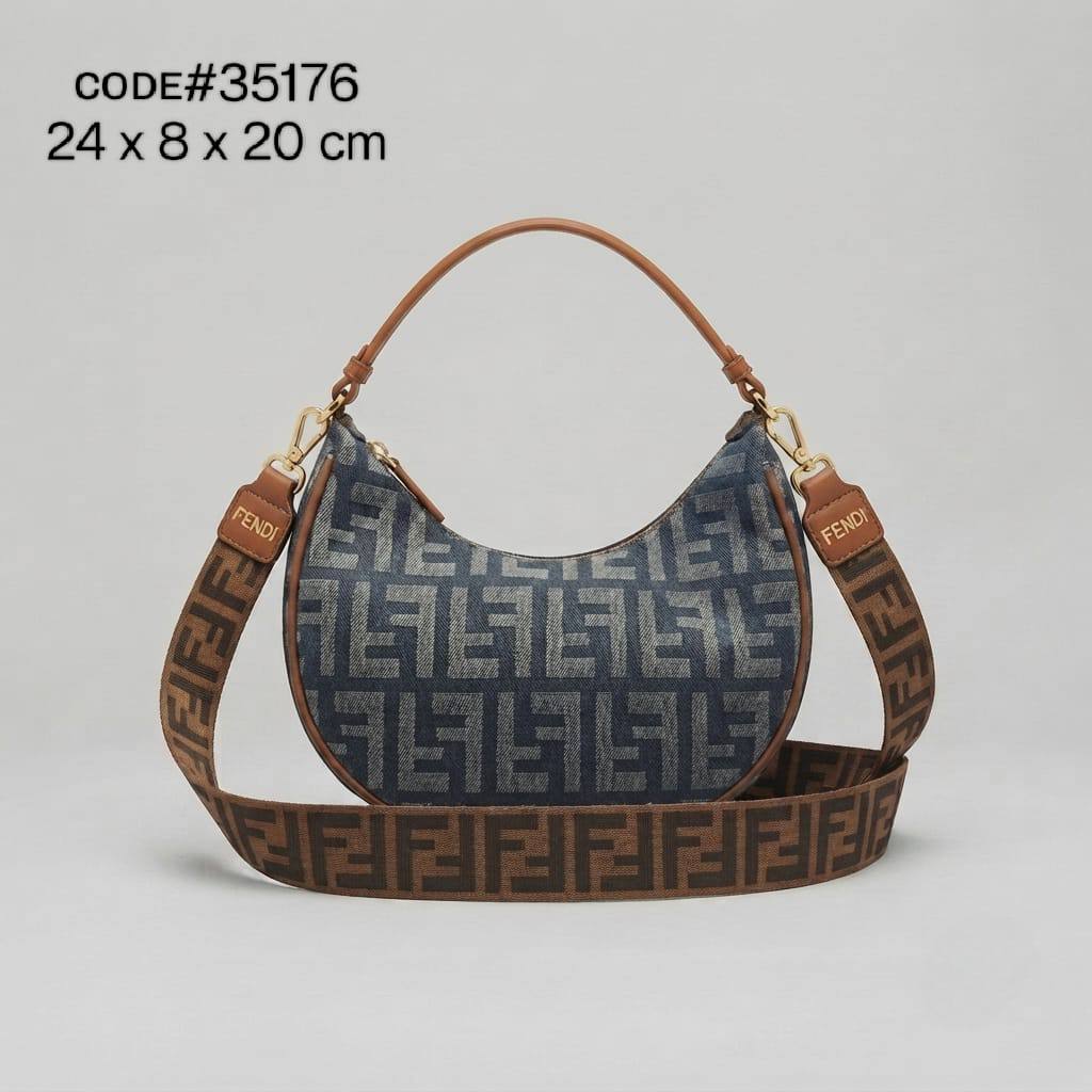 Fendi ғᴇɴᴅɪɢʀᴀᴘʜʏ
ʜᴀʟғ ᴍᴏᴏɴ ᴛᴏᴘ sʜᴏᴜʟᴅᴇʀ ʙᴀɢ
ᴄᴀɴᴠᴀs ᴊᴀᴄǫᴜᴀʀᴅ ғᴀʙʀɪᴄ
& ᴍᴀᴛᴛᴇ ʟᴇᴀᴛʜᴇʀ ᴍᴀᴛᴇʀɪᴀʟ
ɪᴛ ʜᴀs ʟᴏɴɢ sᴛʀᴀᴘ
ɢᴏʟᴅ ʜᴀʀᴅᴡᴀʀᴇ
sɪᴢᴇ : 24 cm

75 dhs🇦🇪🇦🇪

Zain31
♥️♥️♥️