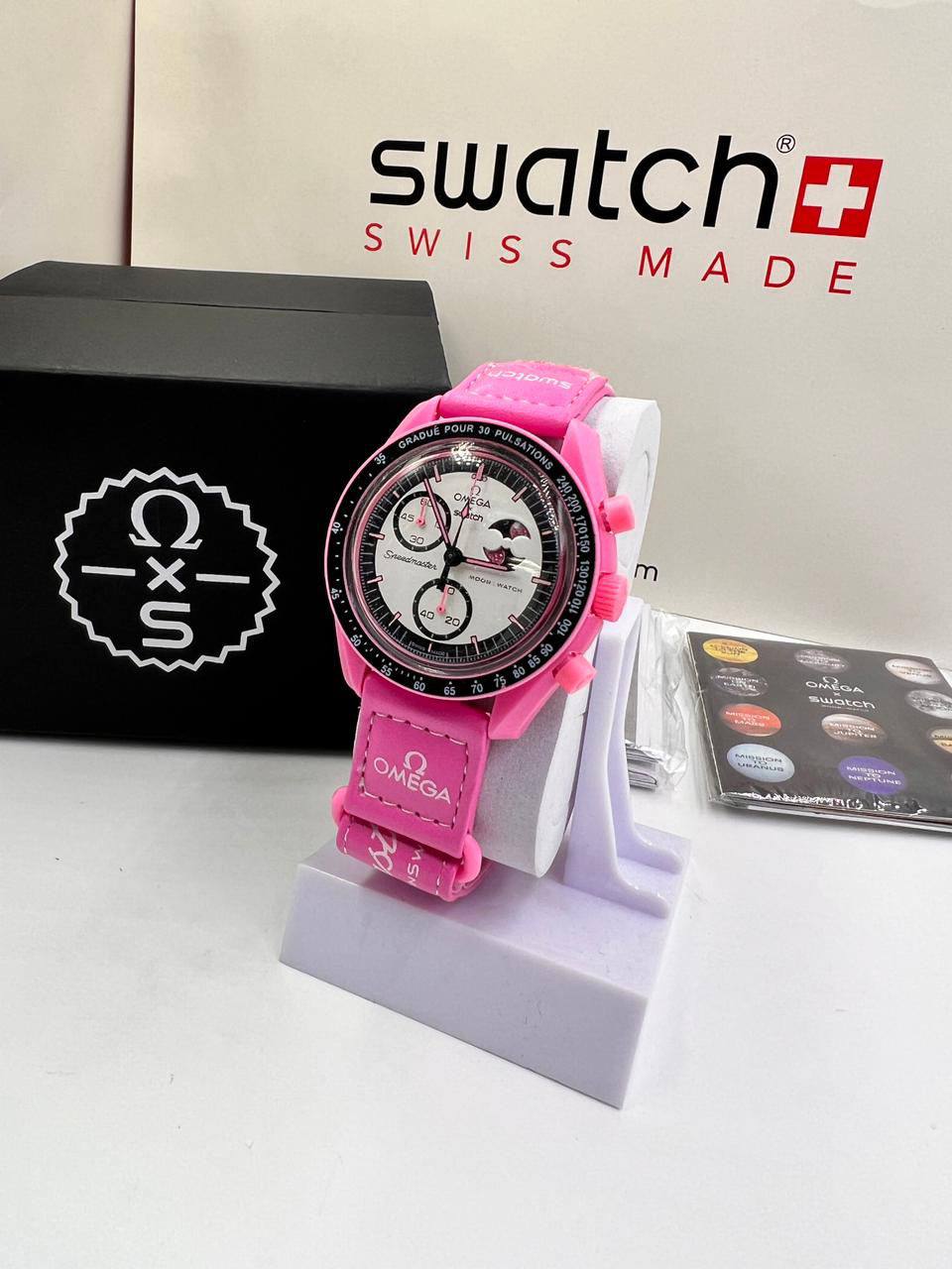 Swatch 

with box
🎁🎁🎁

85 dhs✅

Zain85
♥️♥️♥️