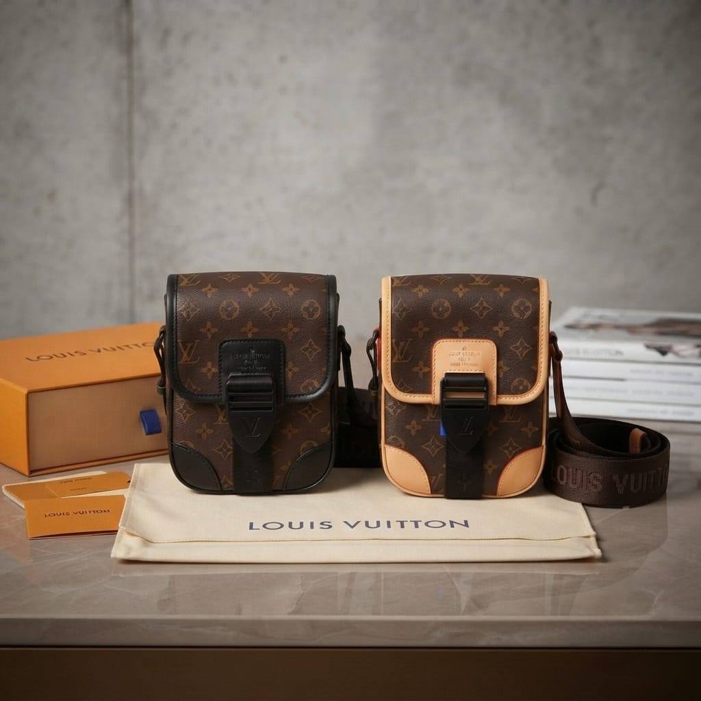 LV
Gents Crossbag
Flap Phone Bag size
Attachable Strap
Black coated Hardware
Size : 17 x 22 cm
With BOX

95 dhs💛

Zain239
♥️♥️♥️